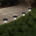 Nature Spring Set of 8 Solar Powered Lights, LED Outdoor Stake Spotlight Fixture for Gardens, Pathways, and Patios 197548KHC